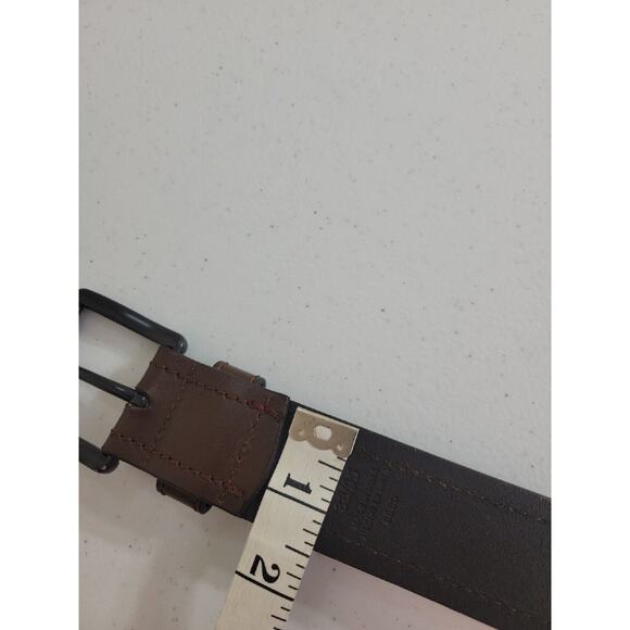 Dickies Brown Genuine Leather Formal Career Casual Dress Belt Men's Size 38 - Picture 7 of 10